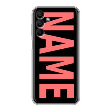 Силиконовый чехол на Samsung Galaxy A15 с принтом NAME