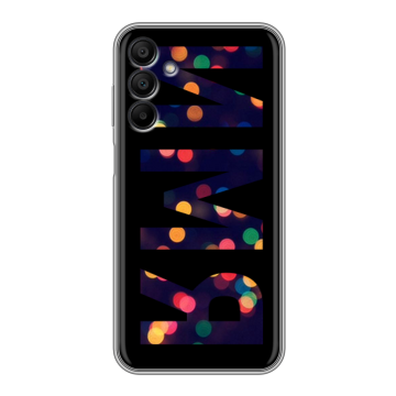 Силиконовый чехол на Samsung Galaxy A15 с принтом ИМЯ