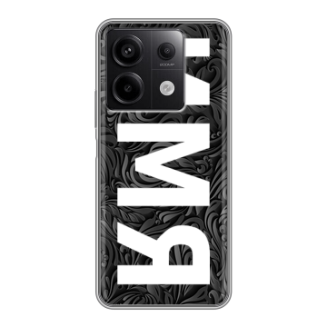 Силиконовый чехол на Xiaomi Redmi Note 13 5G с принтом ИМЯ