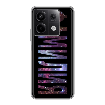 Силиконовый чехол на Xiaomi Redmi Note 13 5G с принтом ФАМИЛИЯ