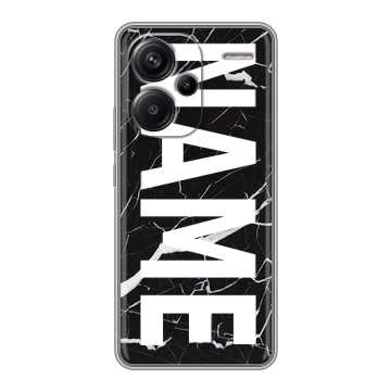Силиконовый чехол на Xiaomi Redmi Note 13 Pro Plus с принтом NAME