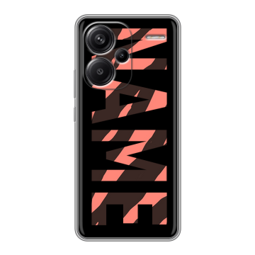Силиконовый чехол на Xiaomi Redmi Note 13 Pro Plus с принтом NAME