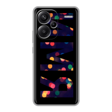 Силиконовый чехол на Xiaomi Redmi Note 13 Pro Plus с принтом ИМЯ
