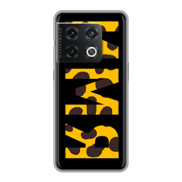 Силиконовый чехол на OnePlus 10 Pro с принтом ИМЯ