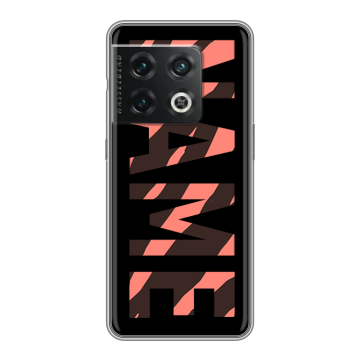 Силиконовый чехол на OnePlus 10 Pro с принтом NAME