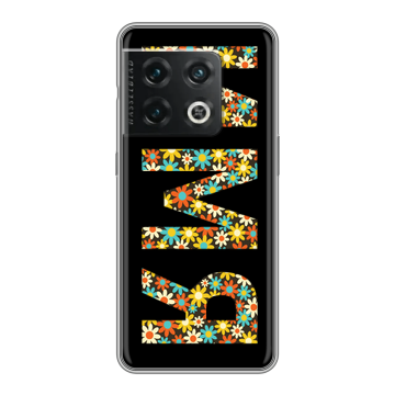 Силиконовый чехол на OnePlus 10 Pro с принтом ИМЯ