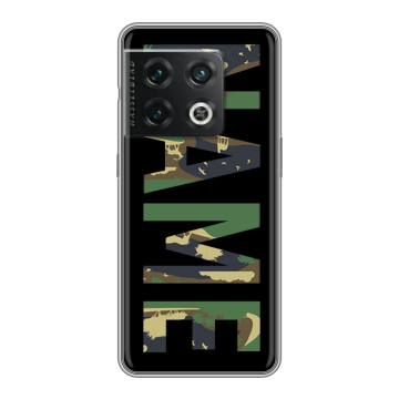 Силиконовый чехол на OnePlus 10 Pro с принтом NAME