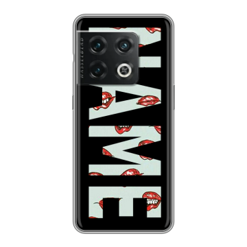 Силиконовый чехол на OnePlus 10 Pro с принтом NAME