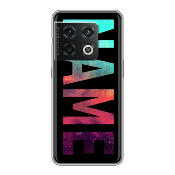 Силиконовый чехол на OnePlus 10 Pro с принтом NAME