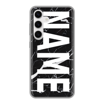 Силиконовый чехол на Samsung Galaxy S24 с принтом NAME