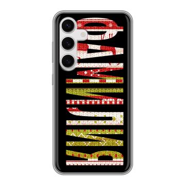 Силиконовый чехол на Samsung Galaxy S24 с принтом ФАМИЛИЯ