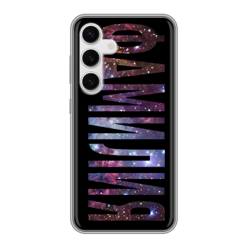 Силиконовый чехол на Samsung Galaxy S24 с принтом ФАМИЛИЯ