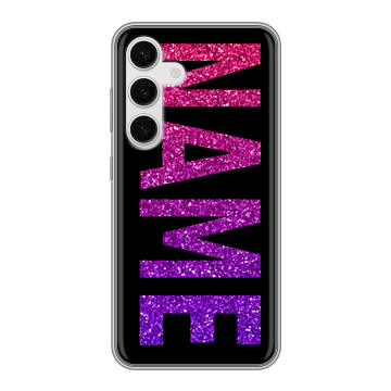 Силиконовый чехол на Samsung Galaxy S24 с принтом NAME
