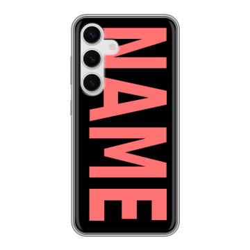 Силиконовый чехол на Samsung Galaxy S24 с принтом NAME
