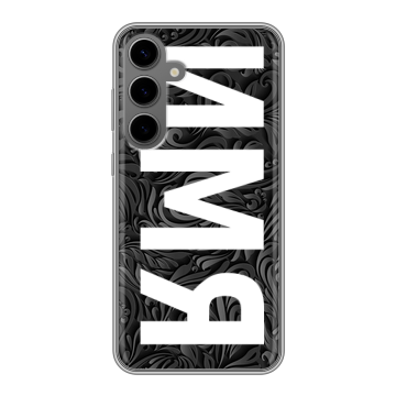 Силиконовый чехол на Samsung Galaxy S24 Plus с принтом ИМЯ