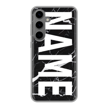 Силиконовый чехол на Samsung Galaxy S24 Plus с принтом NAME