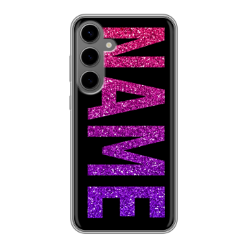 Силиконовый чехол на Samsung Galaxy S24 Plus с принтом NAME