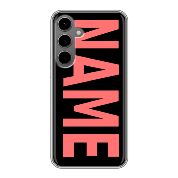 Силиконовый чехол на Samsung Galaxy S24 Plus с принтом NAME