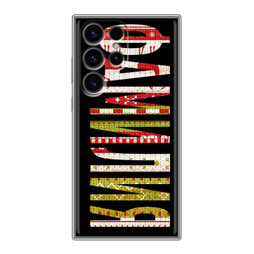 Силиконовый чехол на Samsung Galaxy S24 Ultra с принтом ФАМИЛИЯ