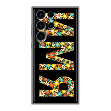 Силиконовый чехол на Samsung Galaxy S24 Ultra с принтом ИМЯ