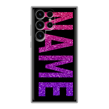 Силиконовый чехол на Samsung Galaxy S24 Ultra с принтом NAME