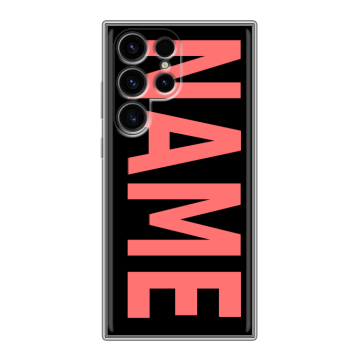 Силиконовый чехол на Samsung Galaxy S24 Ultra с принтом NAME