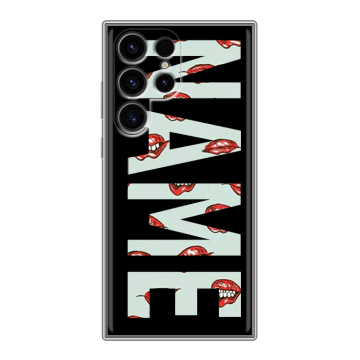 Силиконовый чехол на Samsung Galaxy S24 Ultra с принтом NAME