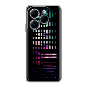 Силиконовый чехол на Infinix Hot 40 с принтом ФАМИЛИЯ