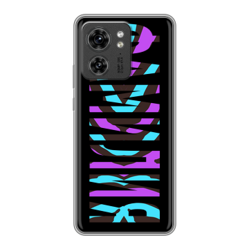 Силиконовый чехол на Motorola Edge 40 с принтом ФАМИЛИЯ