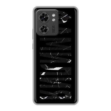Силиконовый чехол на Motorola Edge 40 с принтом ФАМИЛИЯ