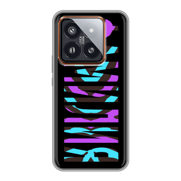 Силиконовый чехол на Xiaomi 14 Pro с принтом ФАМИЛИЯ