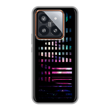 Силиконовый чехол на Xiaomi 14 Pro с принтом ФАМИЛИЯ