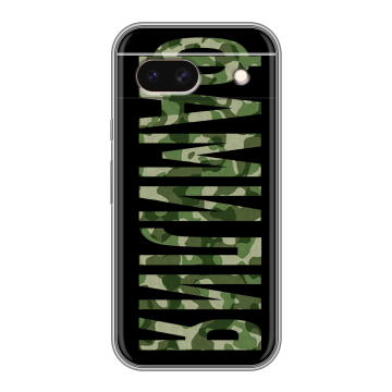 Силиконовый чехол на Google Pixel 8a с принтом ФАМИЛИЯ