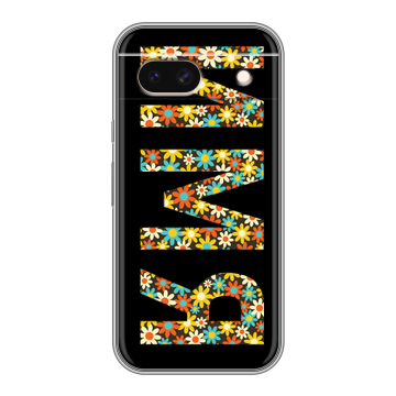 Силиконовый чехол на Google Pixel 8a с принтом ИМЯ