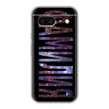 Силиконовый чехол на Google Pixel 8a с принтом ФАМИЛИЯ