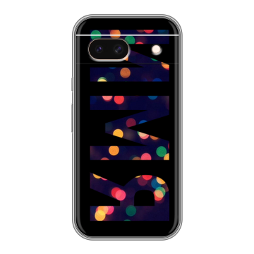 Силиконовый чехол на Google Pixel 8a с принтом ИМЯ