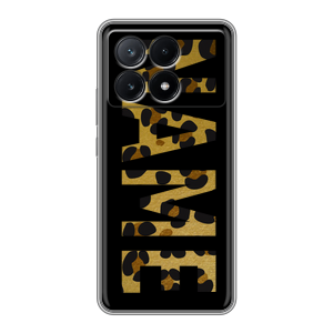Силиконовый чехол на Xiaomi Poco X6 Pro 5G с принтом NAME