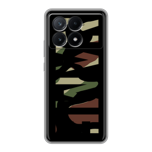 Силиконовый чехол на Xiaomi Poco X6 Pro 5G с принтом NAME