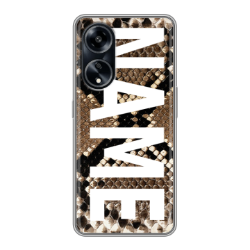Силиконовый чехол на OPPO A1 Pro с принтом NAME
