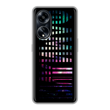Силиконовый чехол на OPPO A1 Pro с принтом ФАМИЛИЯ