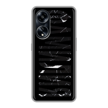 Силиконовый чехол на OPPO A1 Pro с принтом ФАМИЛИЯ