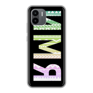 Силиконовый чехол на Xiaomi Redmi A2 с принтом ИМЯ
