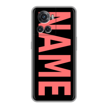 Силиконовый чехол на OnePlus Ace с принтом NAME