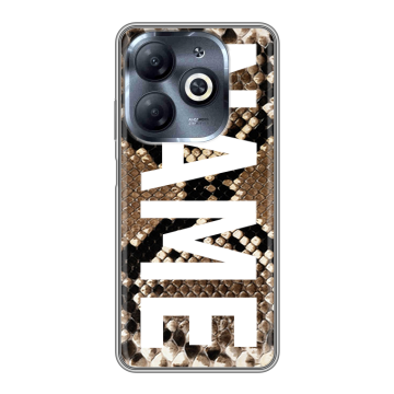 Силиконовый чехол на Infinix Smart 8 HD с принтом NAME
