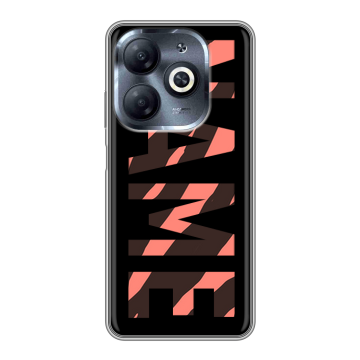 Силиконовый чехол на Infinix Smart 8 HD с принтом NAME