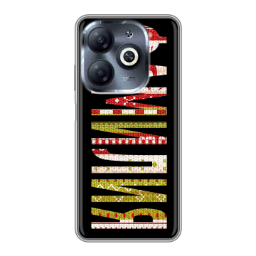 Силиконовый чехол на Infinix Smart 8 HD с принтом ФАМИЛИЯ