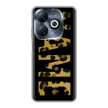 Силиконовый чехол на Infinix Smart 8 HD с принтом NAME
