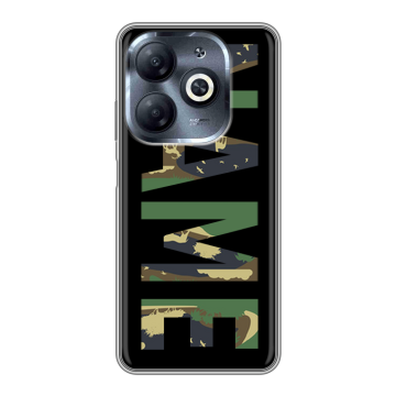 Силиконовый чехол на Infinix Smart 8 HD с принтом NAME