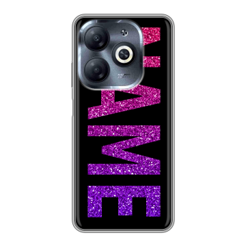 Силиконовый чехол на Infinix Smart 8 HD с принтом NAME