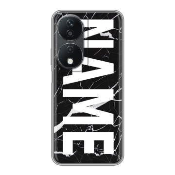 Силиконовый чехол на Honor X7b с принтом NAME